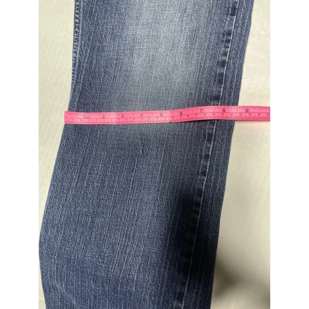 Signature Levi Strauss Mens Straight Leg‎ Blue Jeans Medium Wash 36x32 Stretch